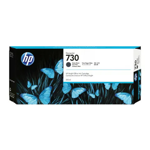 Tusz HP 730 - matowy czarny, 300 ml