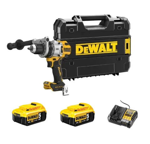 Dewalt DCD1007P2T Wiertarko-wkrętarka udarowa 2 x 5Ah
