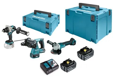 Makita DLX3223TJ Zestaw Combo (DDF492+DHR242+DGA506)