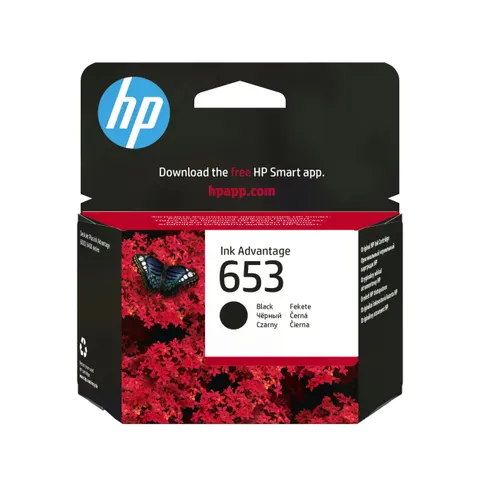 Tusz HP 653 - czarny, 6 ml