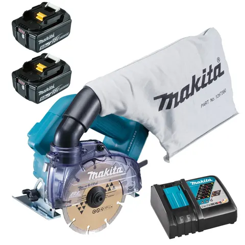 Makita DCC500RTE Przecinarka 125mm 2x5,0Ah 18V