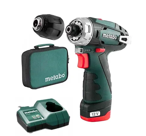 Metabo 600079500 Wiertarko-wkrętarka PowerMaxx BS 10,8V 1x2,0AH