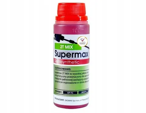 OLEJ DO MIESZANKI 2-SUW 2T Ekomax Supermax ORYGINALNY CZERWONY 100 ml