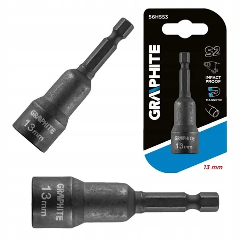 GRAPHITE Nasadka udarowa, magnetyczna 13 x 65 mm 56H553