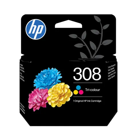Tusz HP 308 - czarny, żółty, cyan, magenta (2-pak)