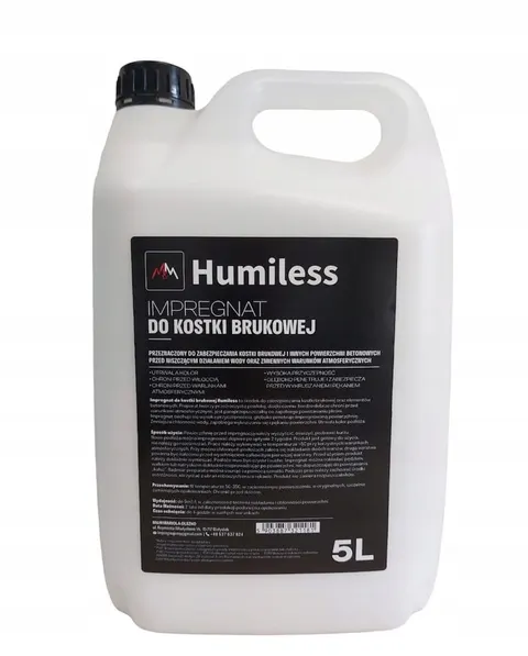 IMPREGNAT DO KOSTKI BRUKOWEJ M&M Humiless 5 l WYDAJNY HYDROFOBOWY ORYGINAŁ!