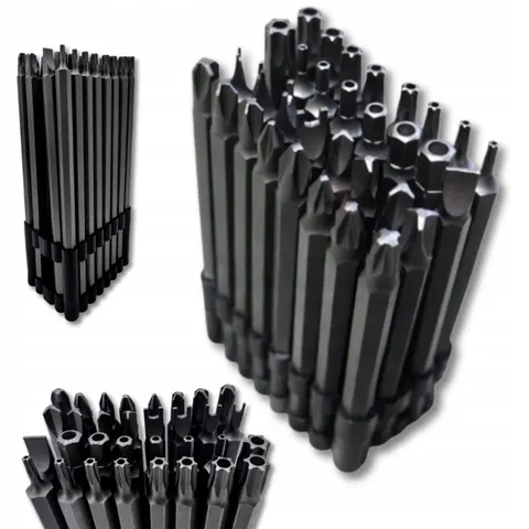 ZESTAW BITÓW DŁUGICH 150 mm 32 el. TORX, HEX, PH, PZ, SECURITY BITY KLUCZE