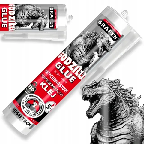KLEJ GENIUS BIAŁY GODZILLA GLUE SUPER MOCNY 5S GRAFEN HYBRYDA MAMUT TREX