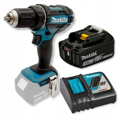 MAKITA DDF482Z WIERTARKO-WKRĘTARKA 18V + 3,0Ah BL1830B + DC18RC