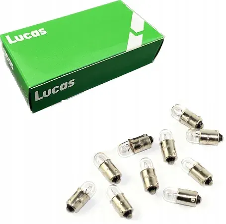 LUCAS Żarówki Postojówka BA9S T4W 4W 12V 10 szt