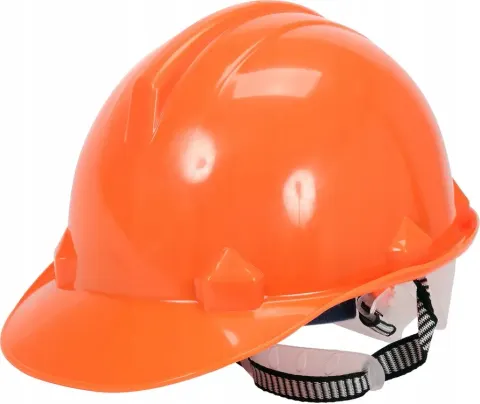 Hełm Kask Ochronny BHP Budowlany Pomarańczowy