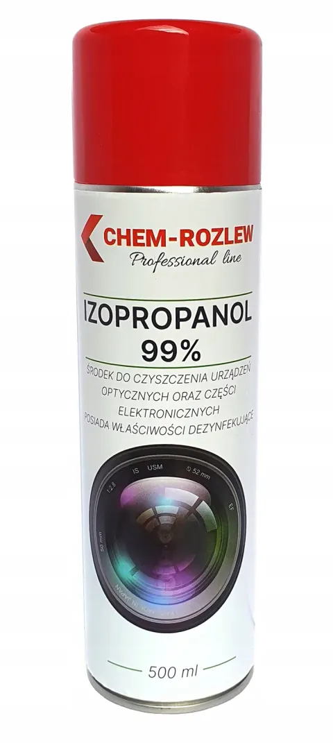 Płyn do czyszczenia szkła izopropanol 99% 500 ml