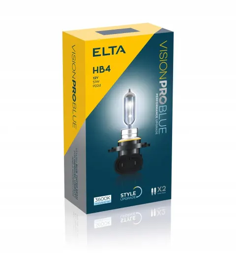 Żarówki ELTA Vision Pro HB4 12V 51W Blue