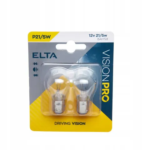 Żarówka ELTA Vision Pro P21/5W 12V