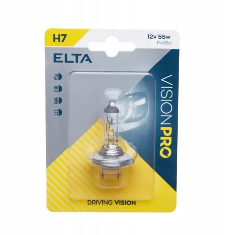 Żarówka ELTA Vision Pro H7 12V 55W PX26d
