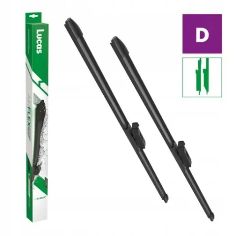 Wycieraczki Samochodowe LUCAS Airflex | Zestaw 19" + 24" | Adapter D