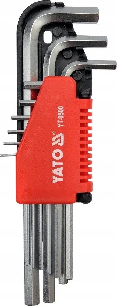 Yato YT-0500 Klucze Imbusowe Hex 1,5-10MM 9 Sztuk