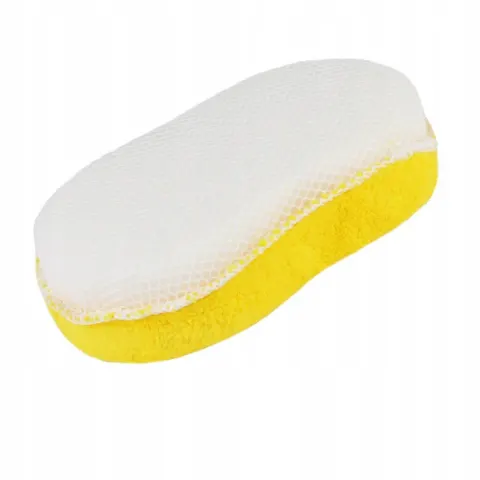 Gąbka do Mycia Dwustronna Mikrofibra+Siatka (19 x 11 x 5 cm)