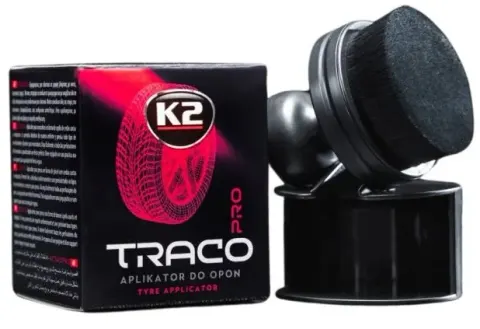 K2 TRACO APLIKATOR do dressingu OPON, PLASTIKÓW z włosiem,z rączką +stojak