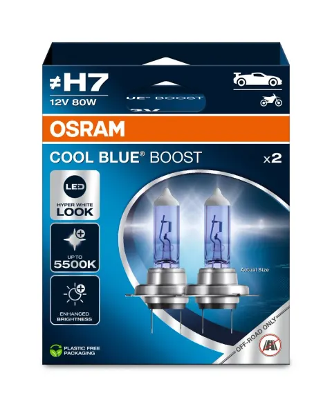 Żarówki Osram Cool Blue Boost 5500K H7 80 W 2 szt.