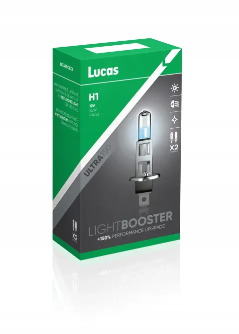 Żarówki LUCAS Light Booster Ultra +150% H1 12V 55W