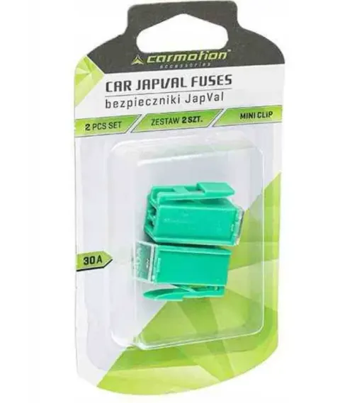 Bezpieczniki JAPVAL MINI CLIP, 30A, 2 szt.