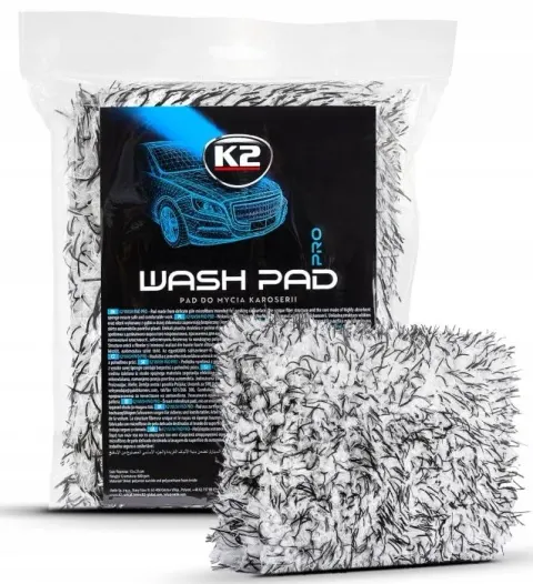 K2 WASH PAD gąbka do mycia auta samochodu z mikrofibrą delikatna