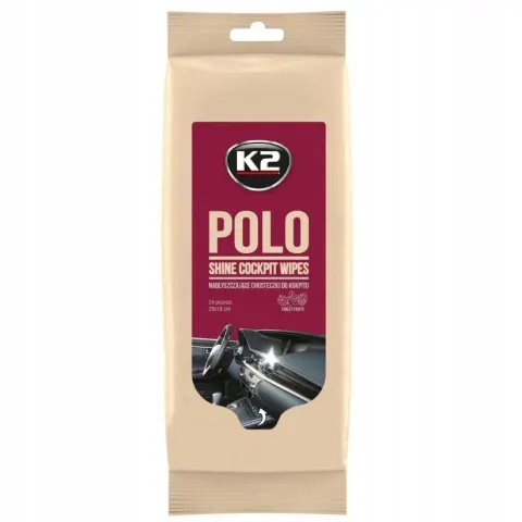 K2 Polo Shine chusteczki ściereczki kokpit 24SZT