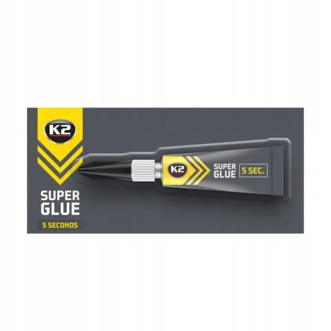 KLEJ SUPER GLUE K2 3g, MOCNY cyjanoakrylowy 5 sec.