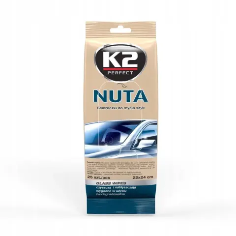 K2 Nuta Chusteczki do Mycia Szyb I Luster - 25szt