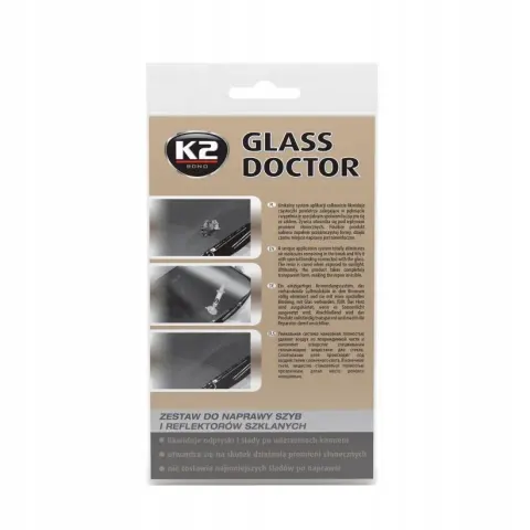 K2 GLASS DOCTOR zestaw do naprawy szyb i reflektorów szklanych