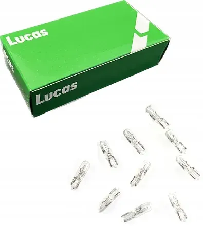 LUCAS Żarówki 12V T5 1,2W Zegary 10 szt