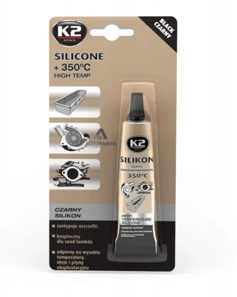 Silikon k2 350c czarny 21g