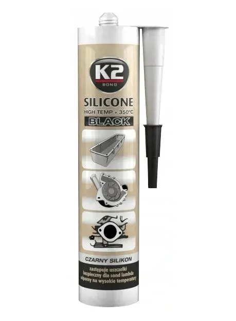 K2 Czarny Silikon Wysokotemperaturowy +350°C 300G