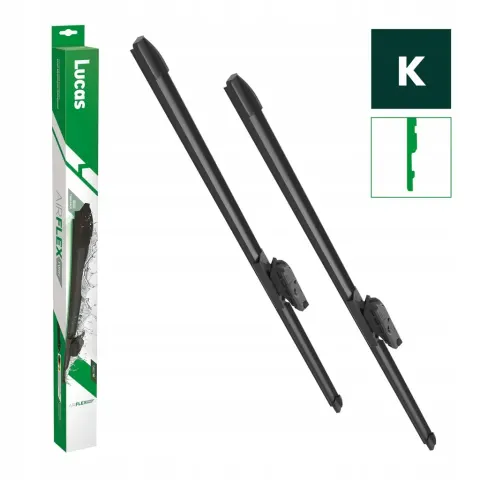 Wycieraczki Samochodowe LUCAS Airflex | Zestaw 22" + 22" | Adapter K