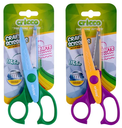 Nożyczki Cricco dekoracyjne craft 15,5 cm