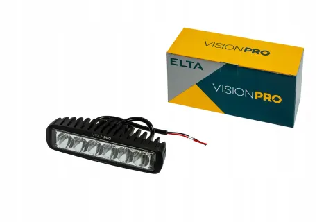 ELTA VisionPRO EB8024 – lampa robocza LED, 6 diod, 18 W, 1260 lm, 12/24 V, IP67, ECE R10