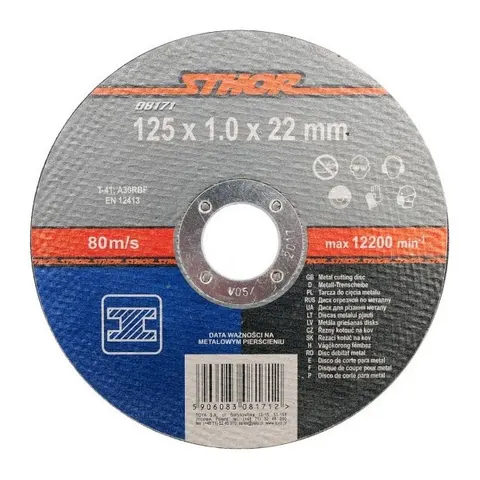 Tarcza do metalu 125 x 1.0 x 22 mm STHOR 08171