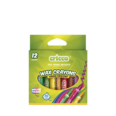 Kredki Cricco świecowe KPL.12-KOL.
