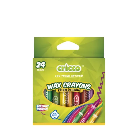 Kredki Cricco świecowe KPL.24-KOL.