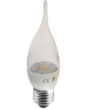 Żarówka diodowa LED SMD E27 230V płomyk 6W 420lm