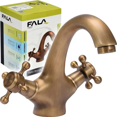 Bateria umywalkowa RETRO BRONZE 1 FALA 75827