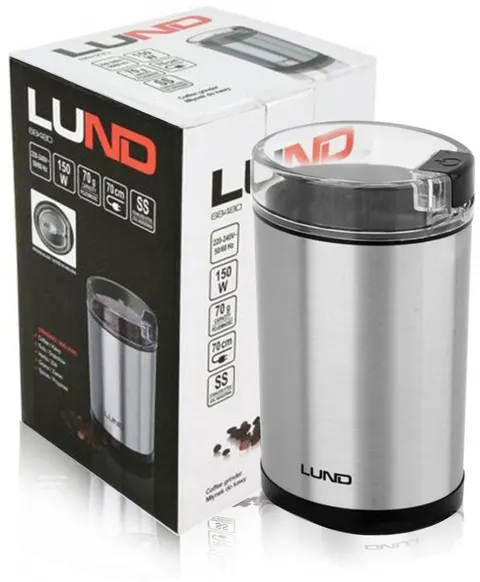 LUND STALOWY ELEKTRYCZNY MOCNY MŁYNEK DO KAWY 150W