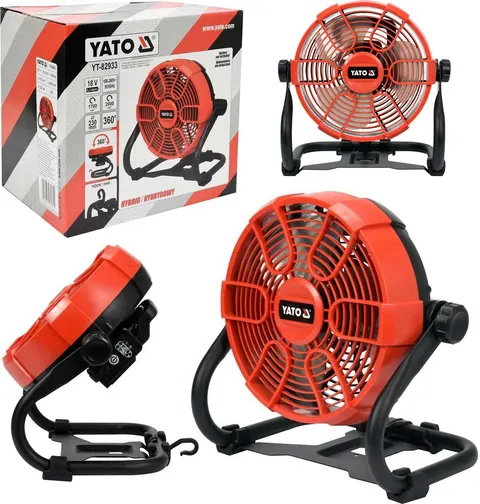 Wentylator akumulatorowo - sieciowy System 18V / 240V BODY YT-82933