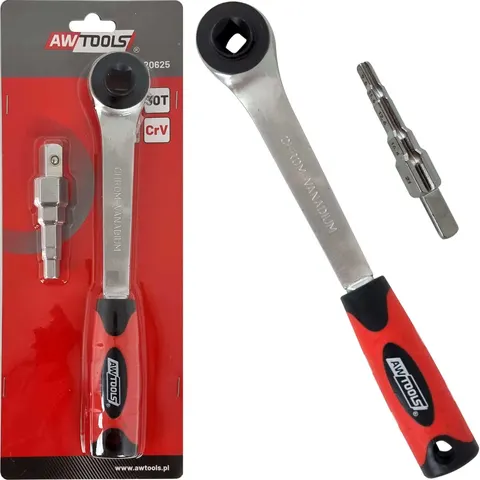 Klucz sztorcowy do śrubników z grzechotką 1/2" AW TOOLS AW20625