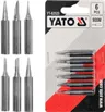 Groty do lutowania typ 900m 6 sztuk zestaw YATO YT-82525