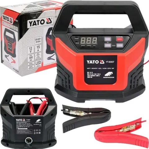 Prostownik elektroniczny 12V 2-20A 300Ah YATO YT-83037