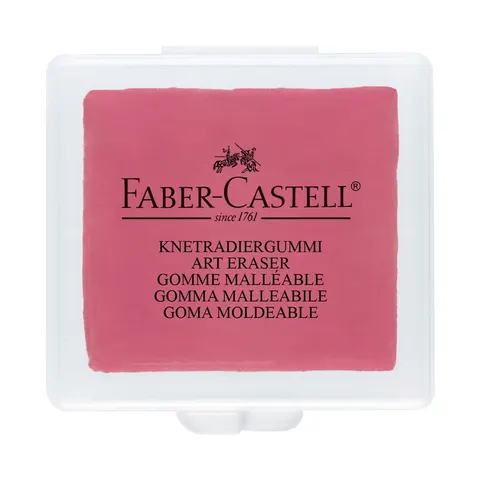 Gumka do mazania artystyczna chlebowa w etui FABER-CASTELL mix kolorów /127321FC/