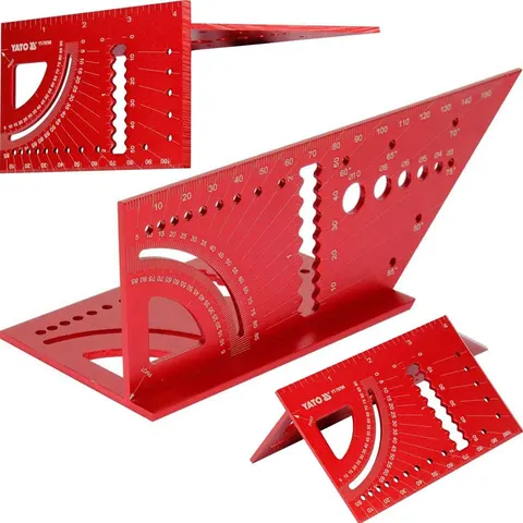 Kątownik przestrzenny 3D aluminiowy YATO YT-70796