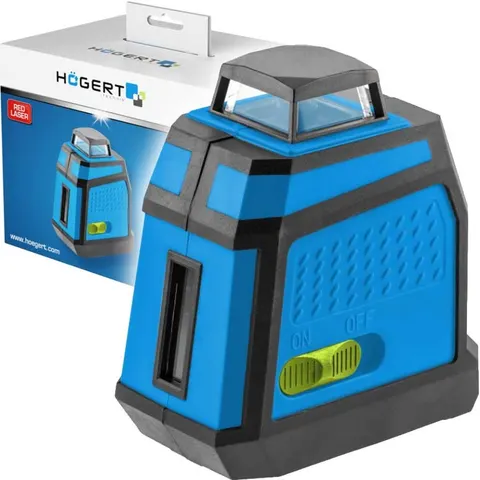 Poziomica laserowa laser czerwony krzyżowy 3D 30M HT4M072 HOGERT